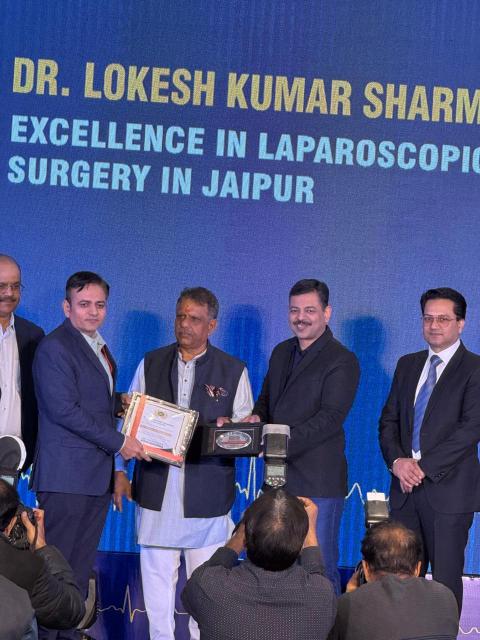 Received Doctors award by Health Minister govt of Rajasthan shri Gajendra Singh ji